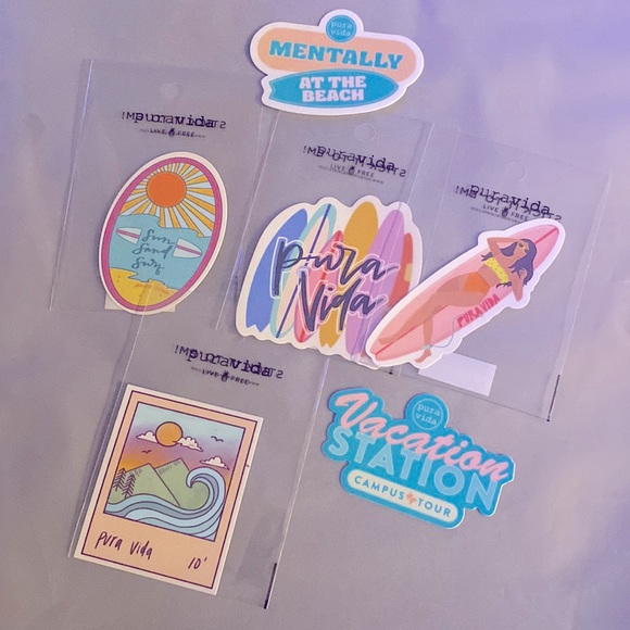 6 Pura vida stickers - Picture 1 of 1